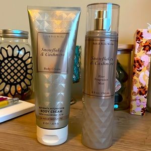 Snowflakes and Cashmere set from Bath and Body Works. *Retired Scent!*